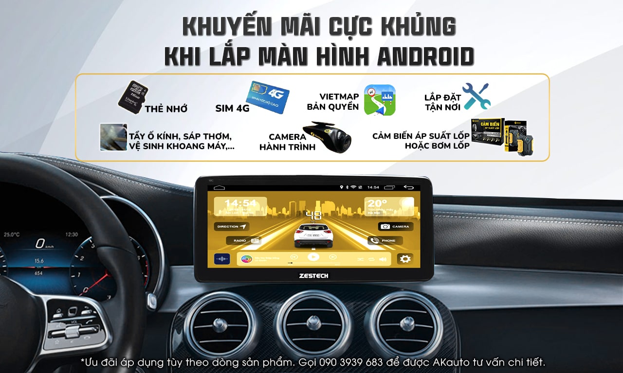 Các Loại Màn Hình Android Ô Tô Phổ Biến Hiện Nay